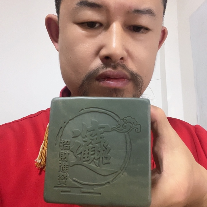 泥塑招宝快快乐乐平平安安