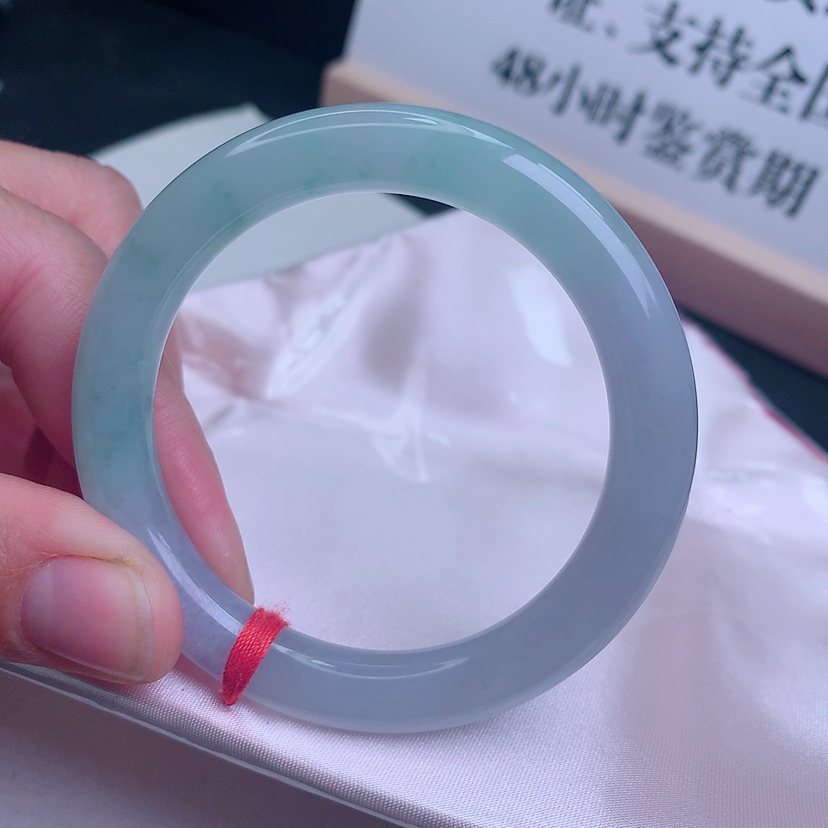 52圈冰绿手镯女款少女冰透