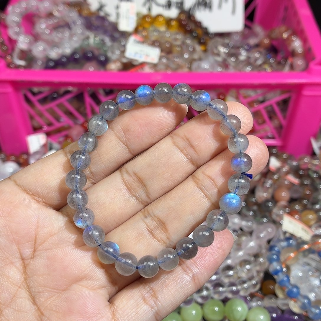 未镶嵌水晶手链月光石1