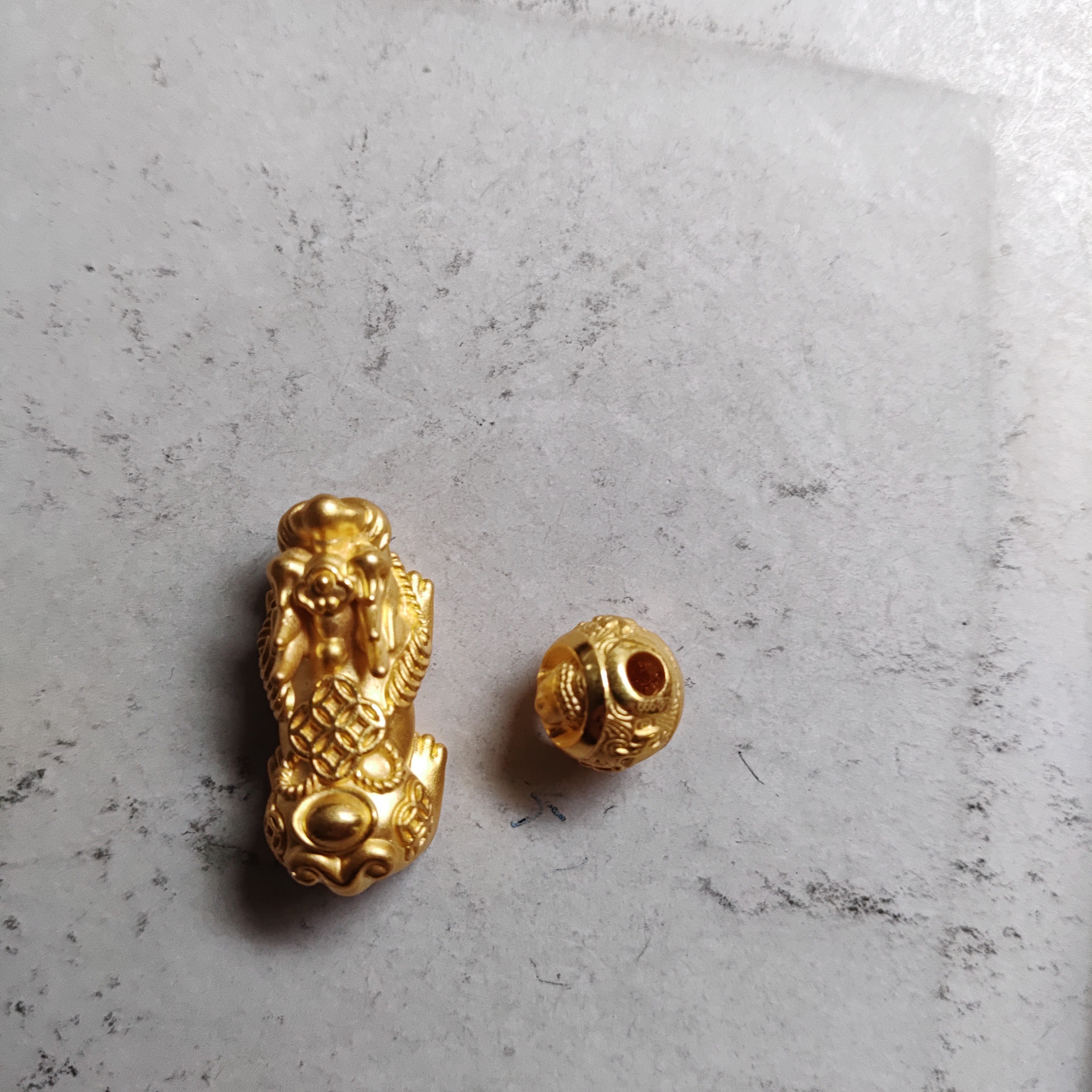 金元宝足金999貔貅珠子首饰