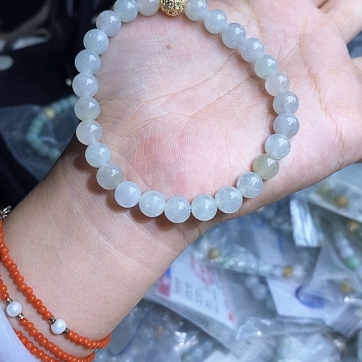 未镶嵌手串翡翠天然缅甸A货翡翠卡7