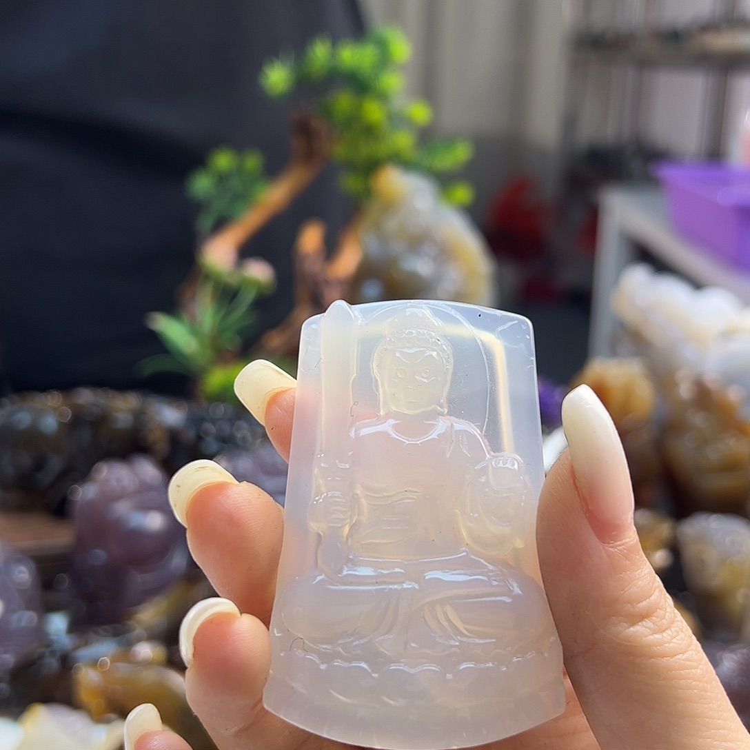 玛瑙/玉髓未镶嵌吊坠(不含链)