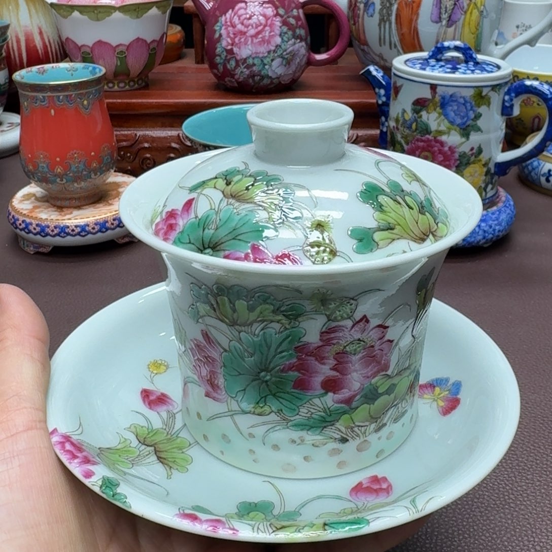 瓷片景德镇仿古手工制作精品展示