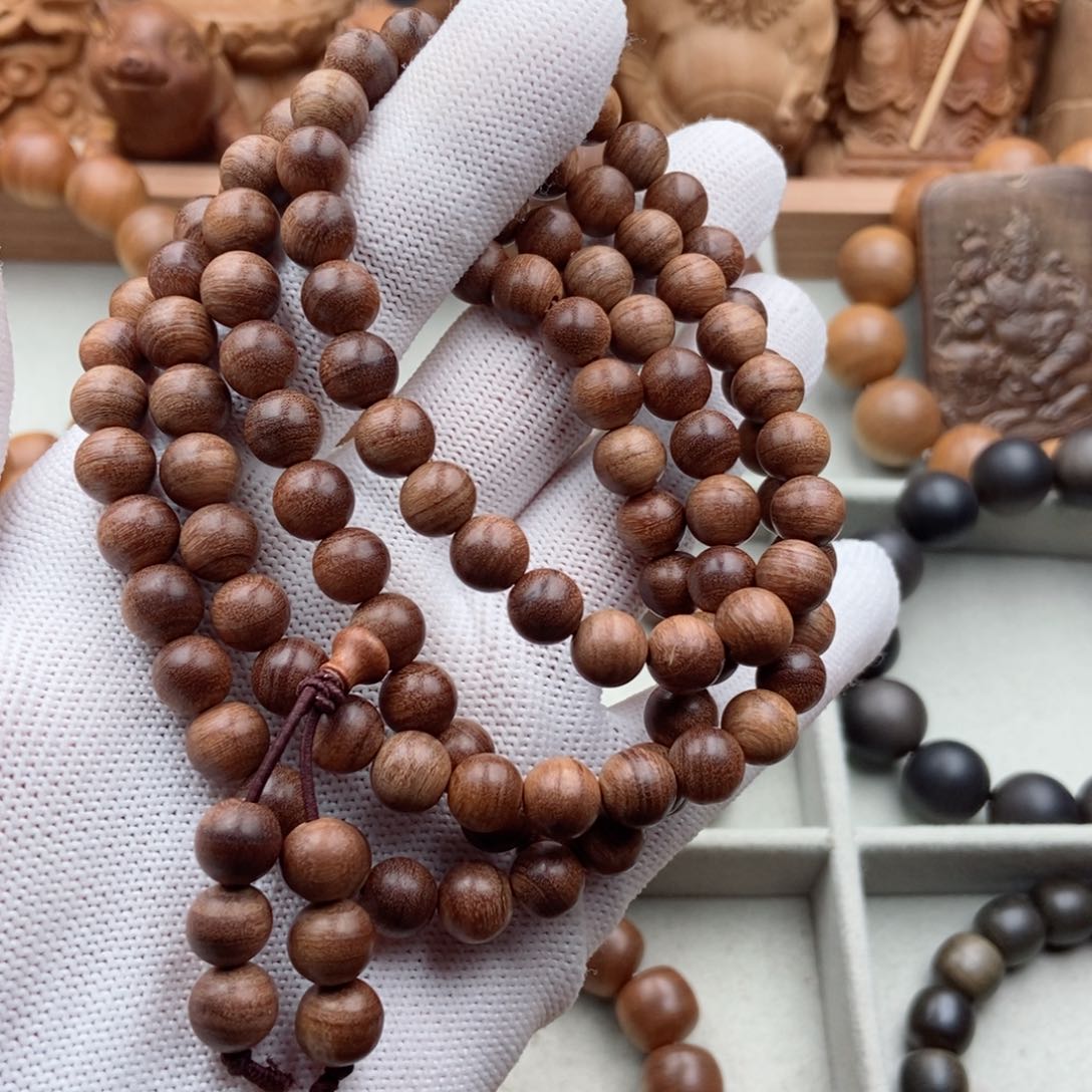 檀香木手串/手链随****人老山檀黑肉奶香沉水奶香念珠