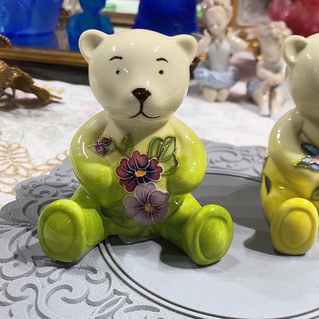 摆件YF2074陶瓷➕骨瓷小熊摆件