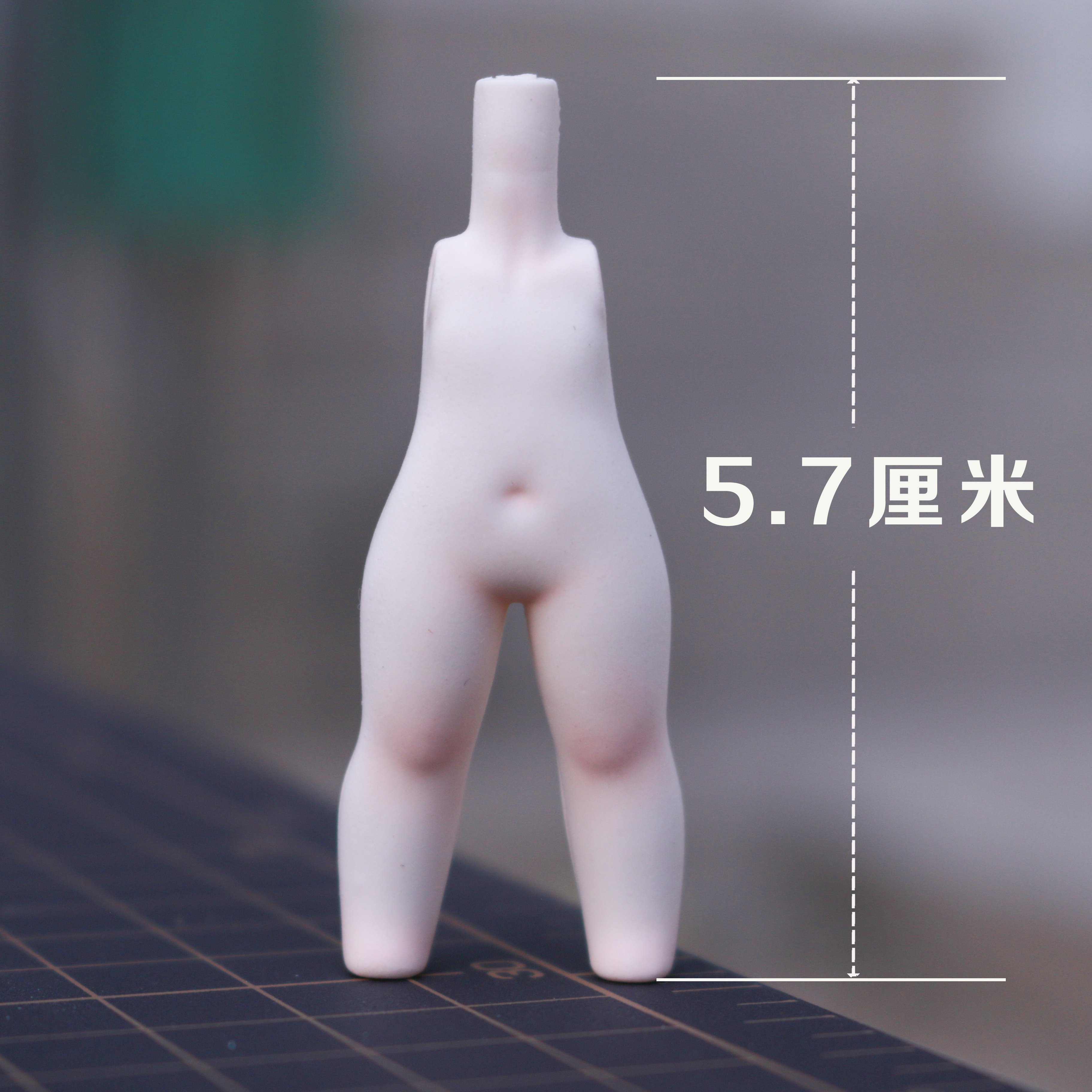 轻风阁Q版小果冻体膜超轻粘土体膜软陶泥身体石塑素体模具