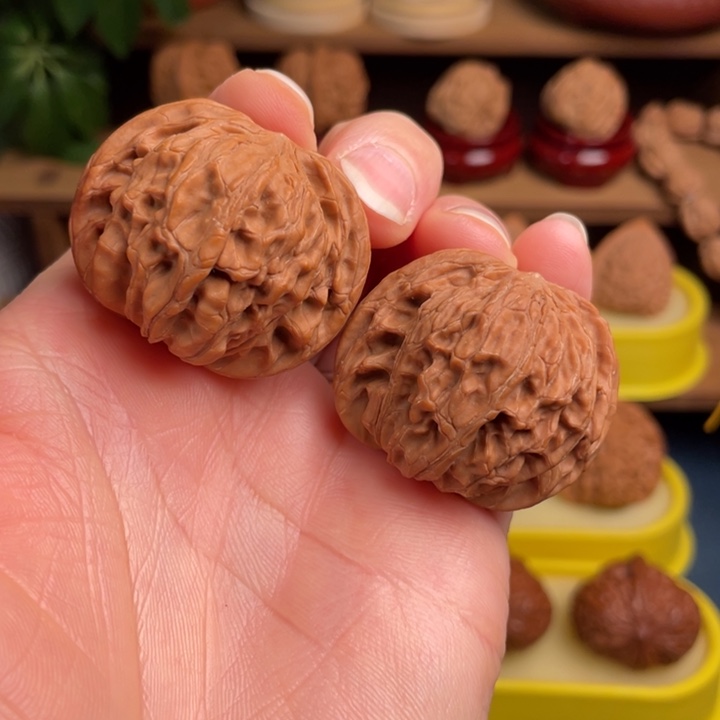 文玩核桃把件磨盘39