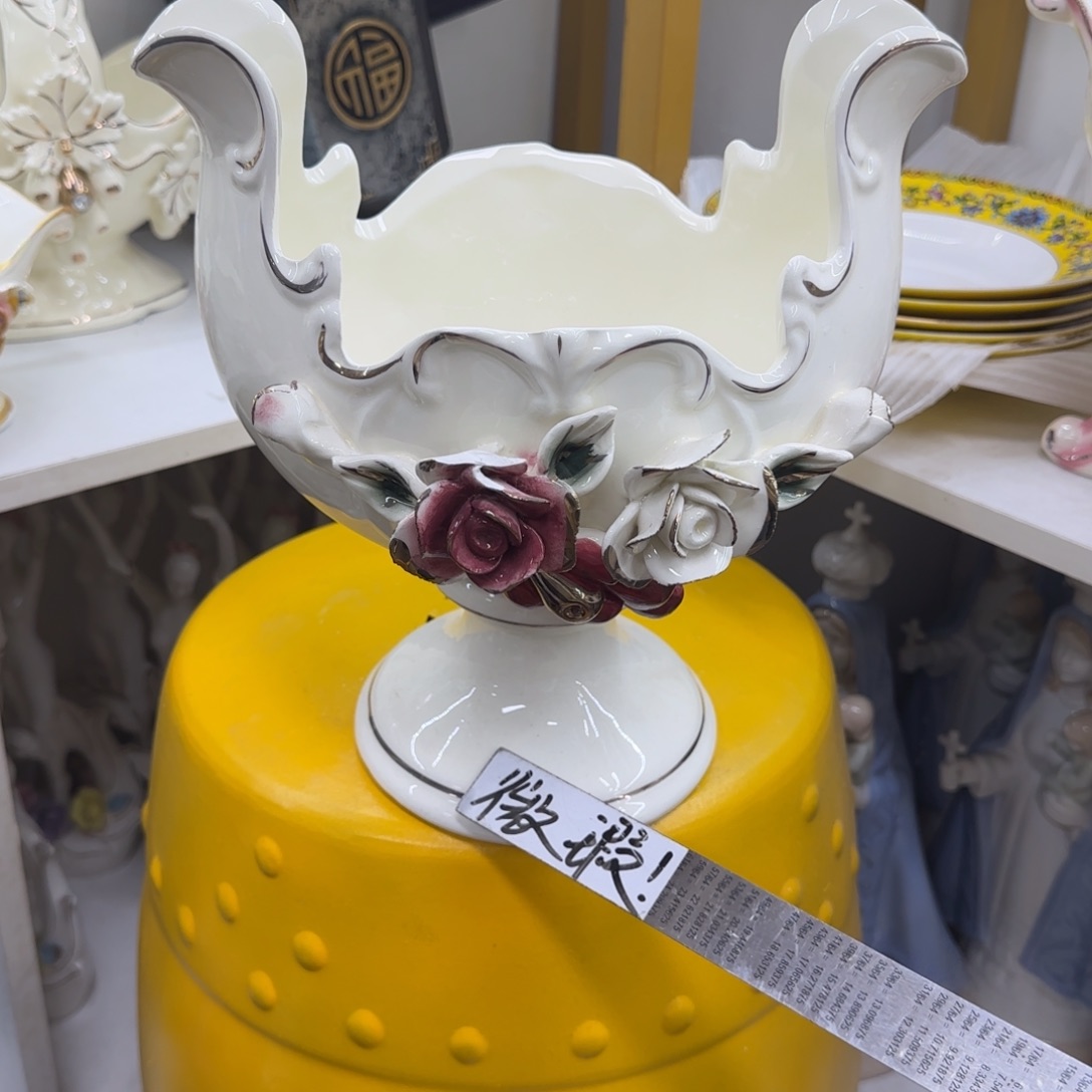 瓷片陶瓷工艺花瓶摆件