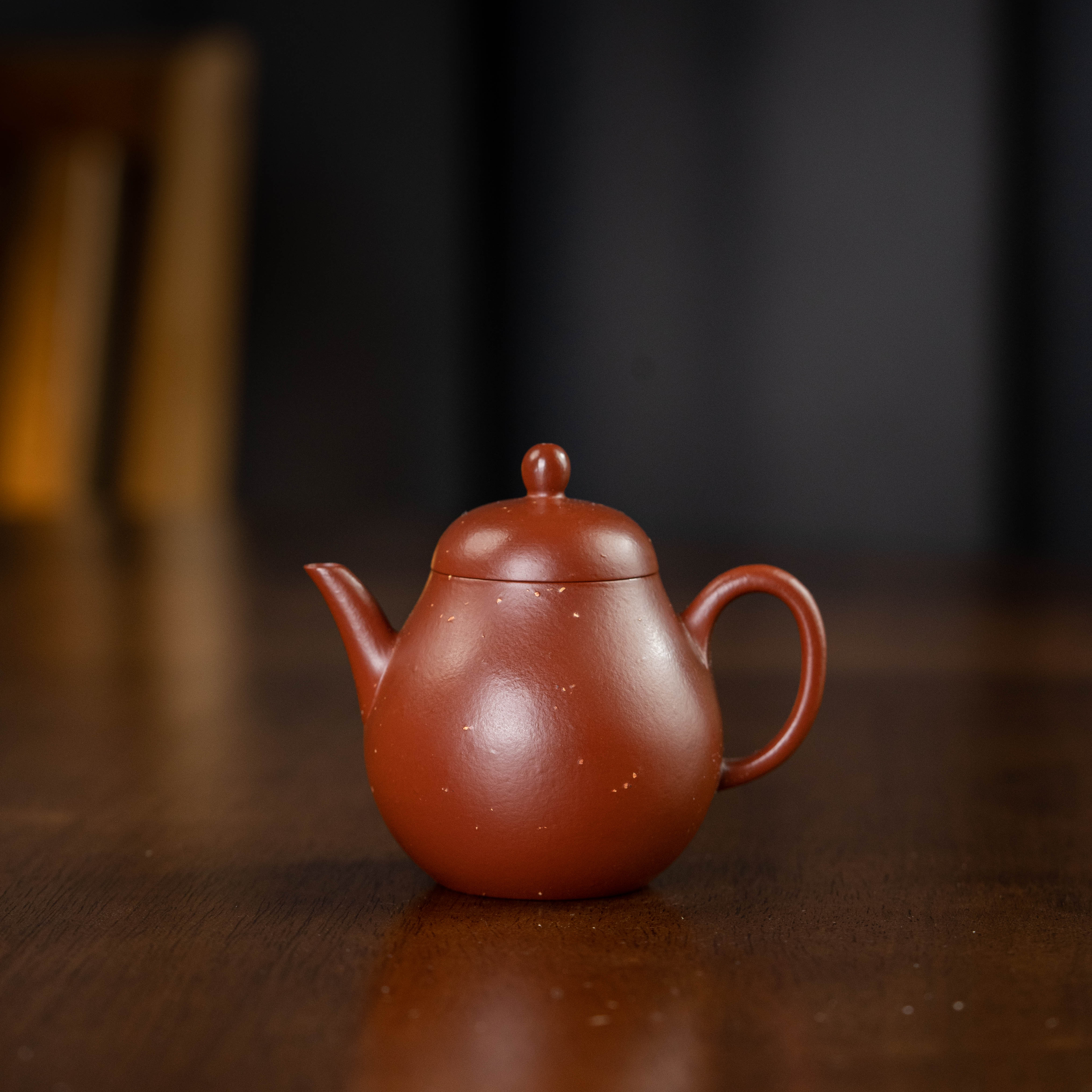 【珽仓破价】小高梨 杨志 朱泥铺砂 110cc 紫砂壶家用泡茶茶壶