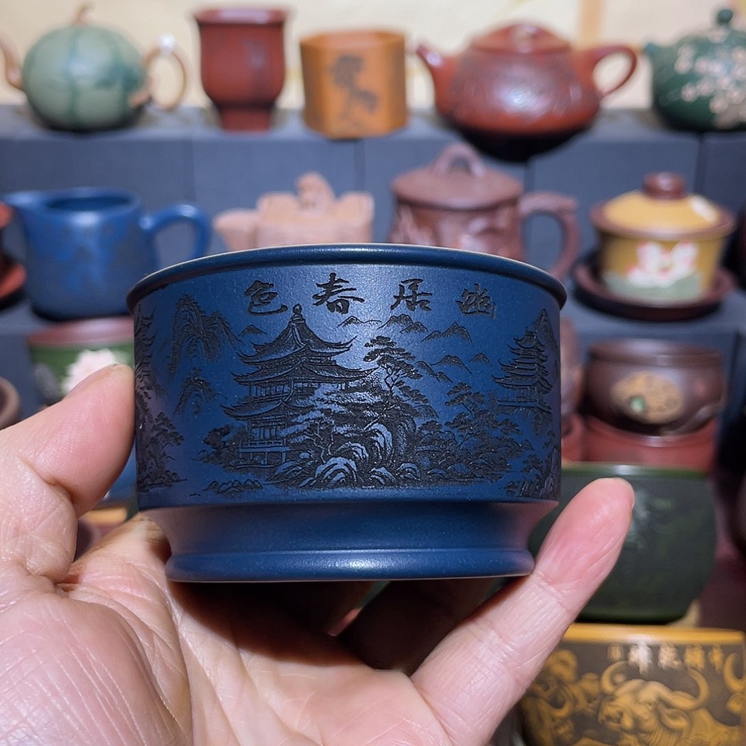 原矿紫砂手工主人杯