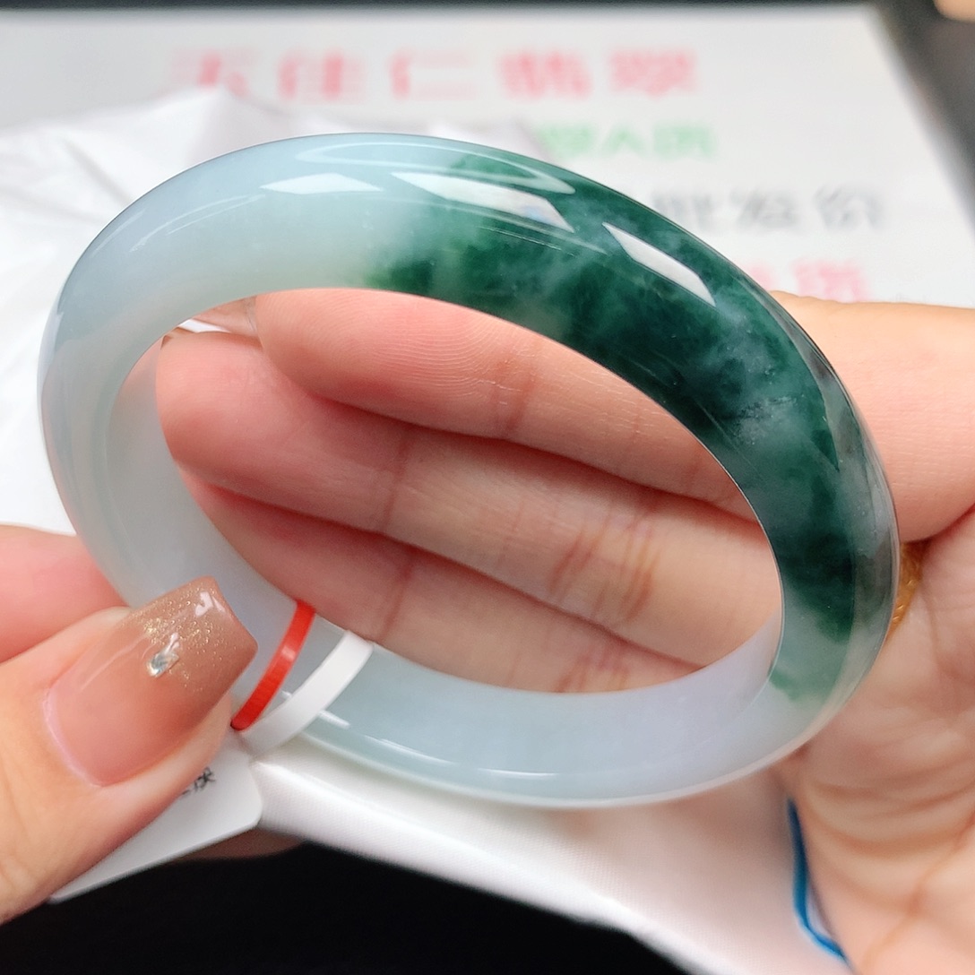 未镶嵌手镯翡翠56.57正圈