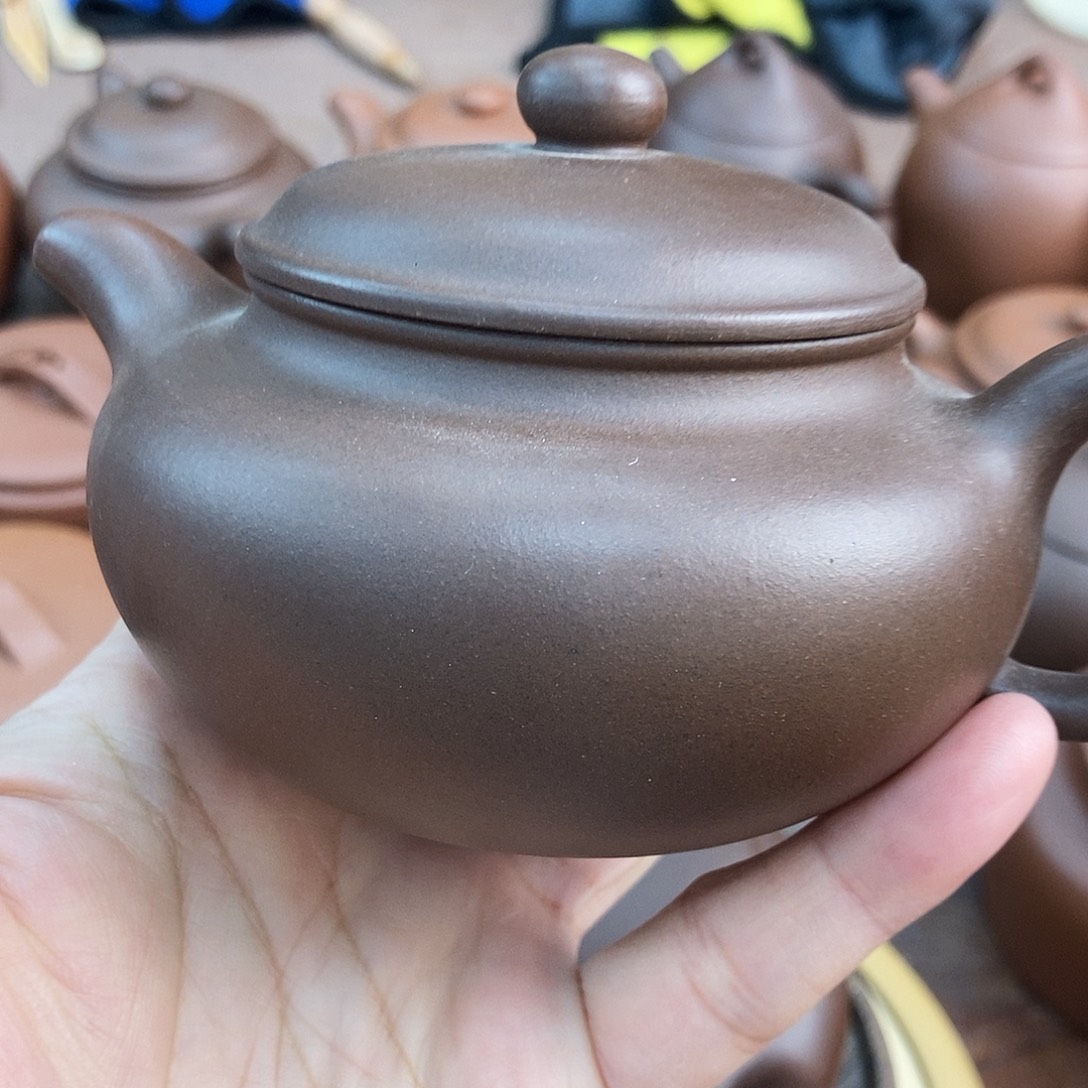 紫砂茶壶宜兴原矿紫泥仿古
