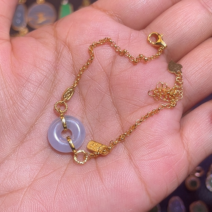 翡翠银S925镶嵌颈饰