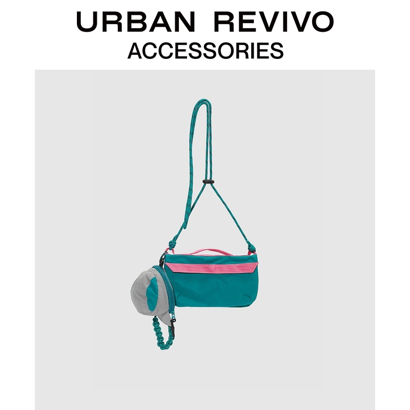 URBAN REVIVO2025秋季新款女轻户外编织绳结小挂包UAYA50349