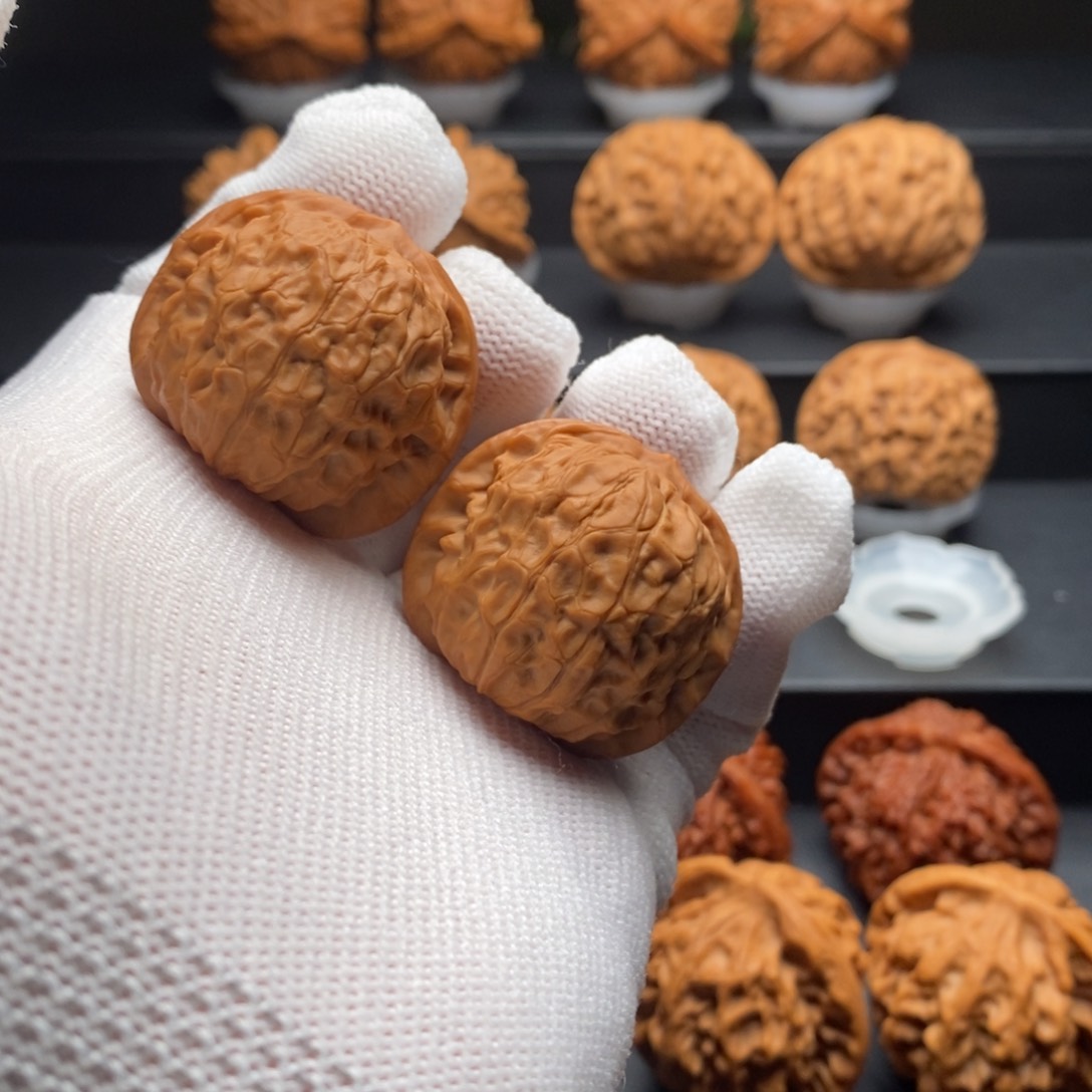 文玩核桃把件35石门元宝