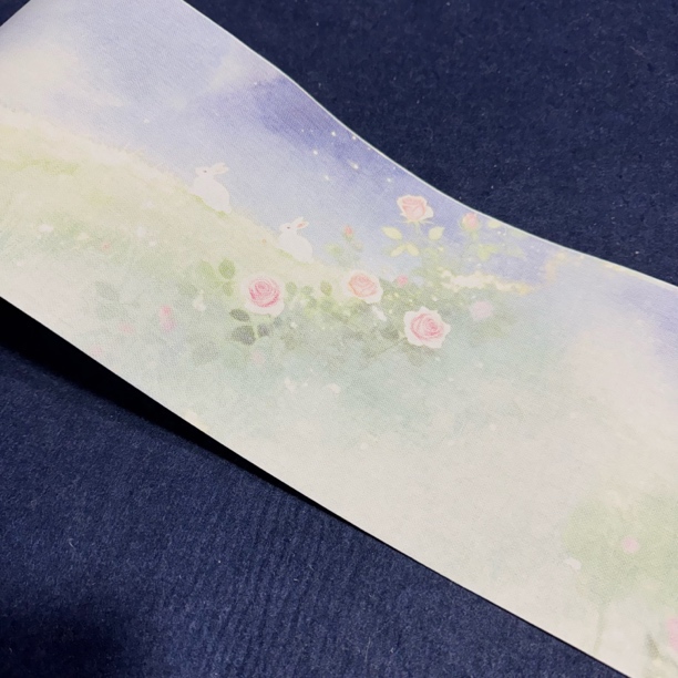 【升级纳米迷你月下长卷】大风堂纳米半生熟毛笔书法作品纸