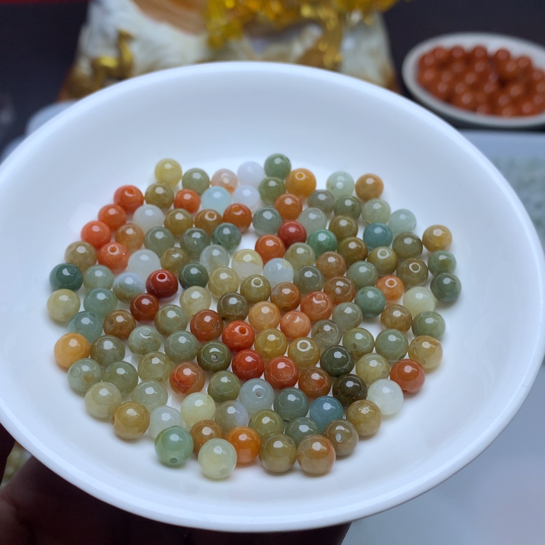 【闪购商品】翡翠手链未镶嵌卡6鸳鸯多宝30个