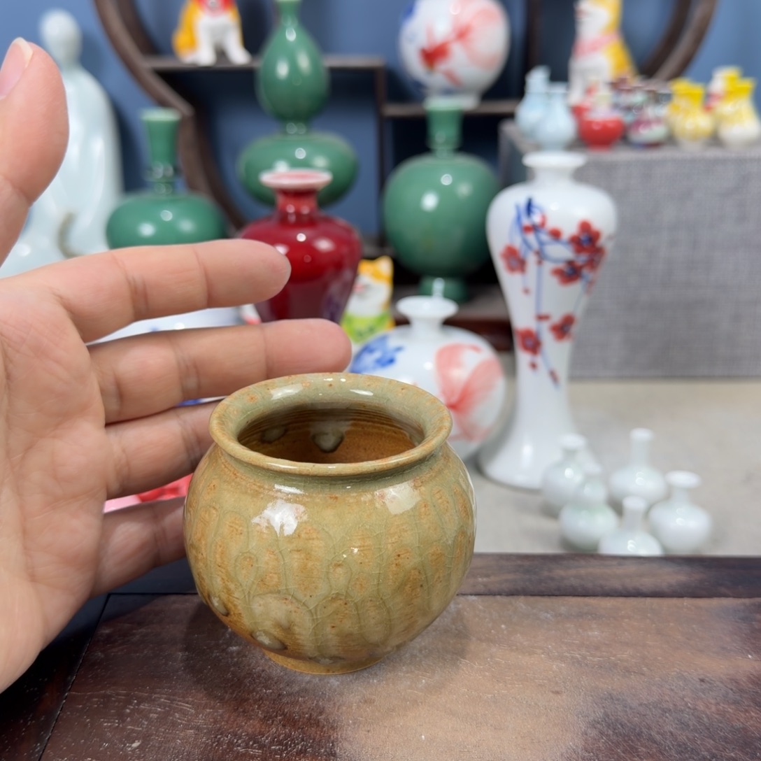 陶瓷手工小花器摆件