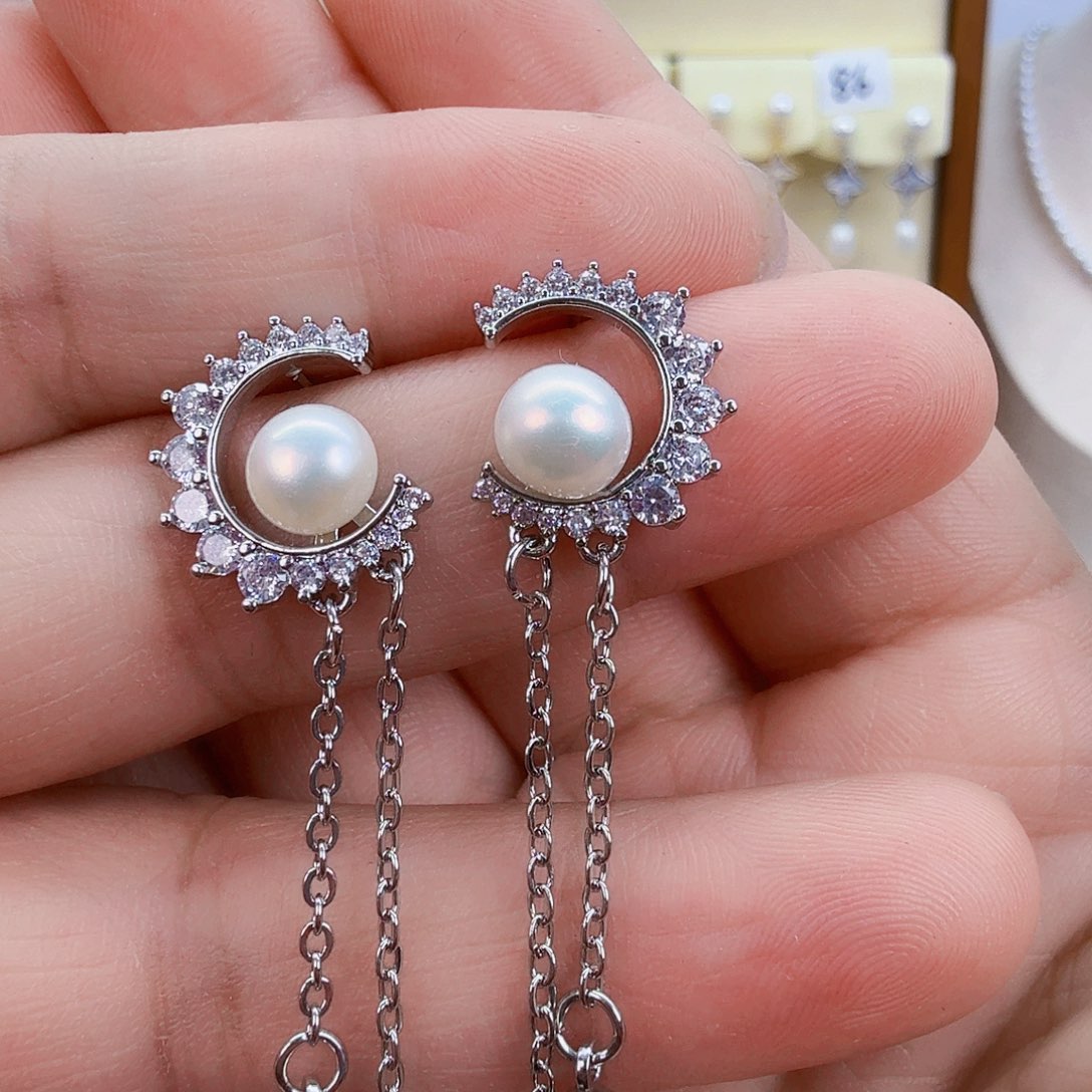 淡水珍珠耳饰未镶嵌