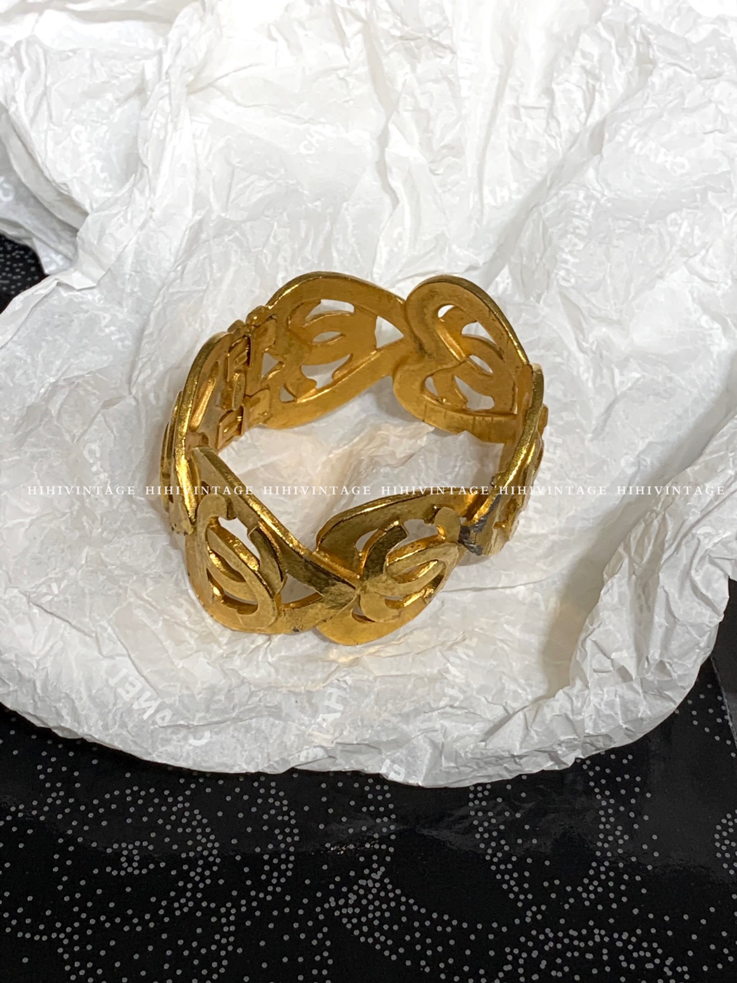 95新 Chanel/香奈儿 Chanel 双C爱心手镯/4837127