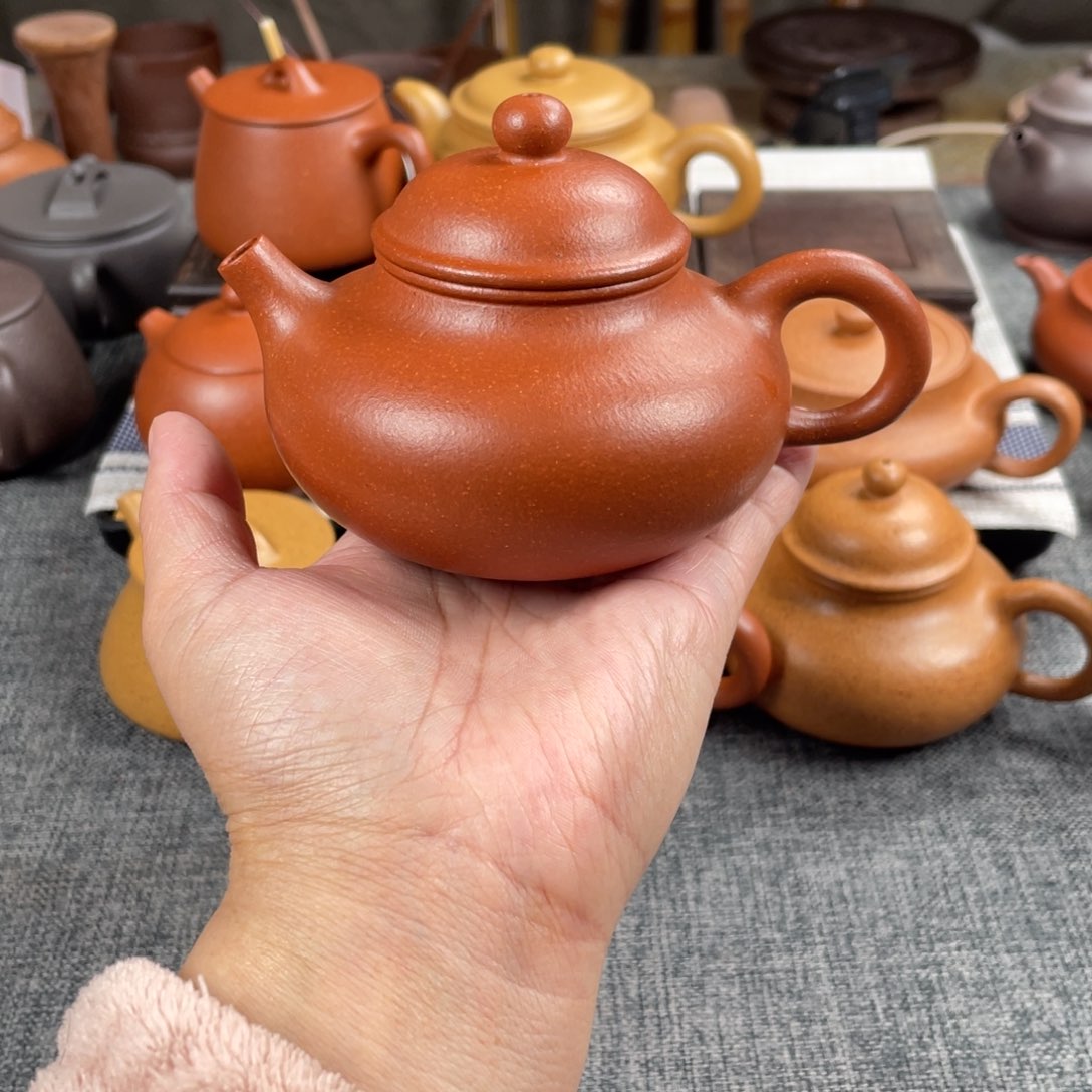 紫砂茶壶红降坡容天全手40目200