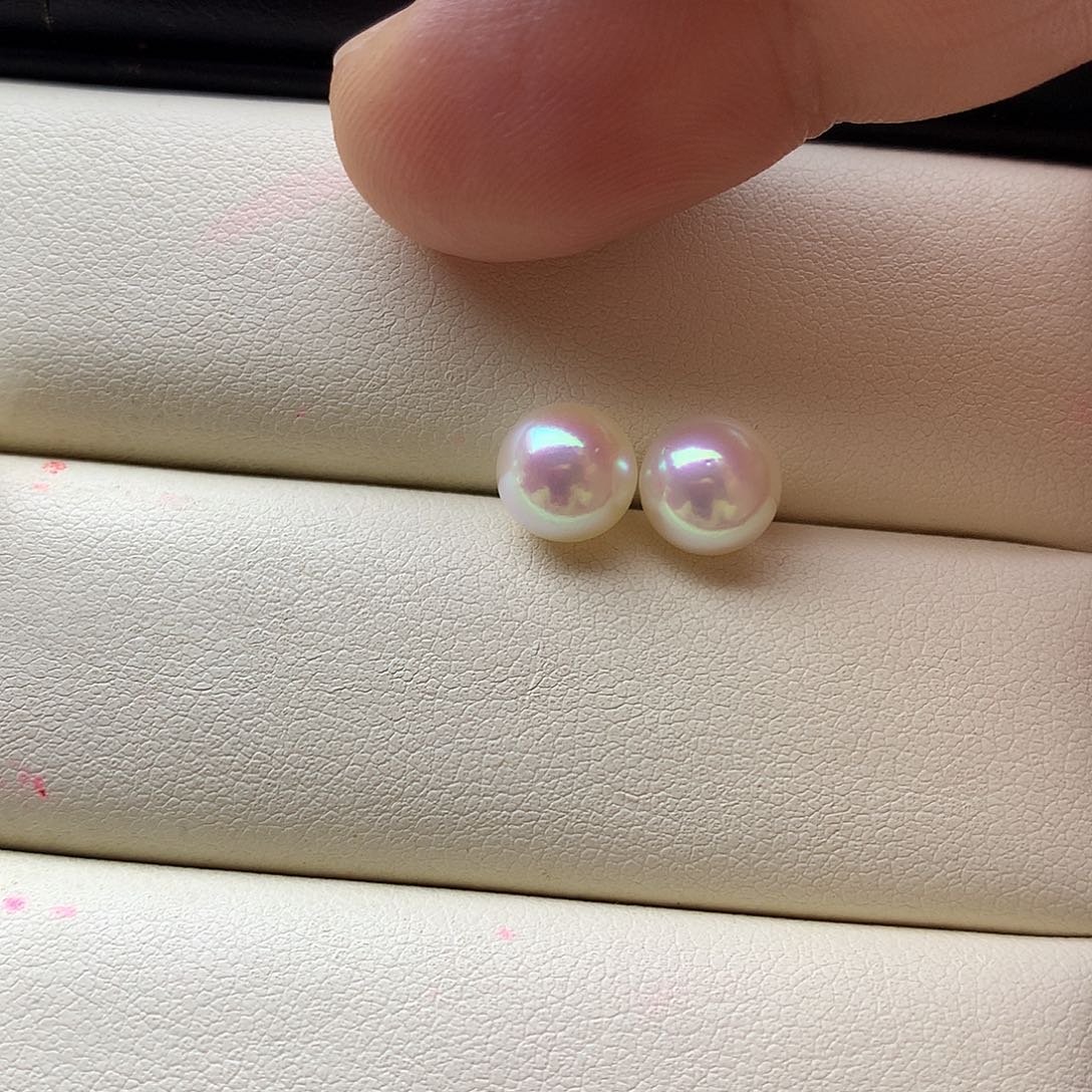 海水珍珠耳饰18K金镶嵌