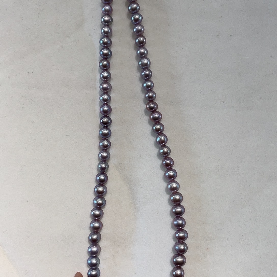 淡水珍珠颈饰银S925镶嵌