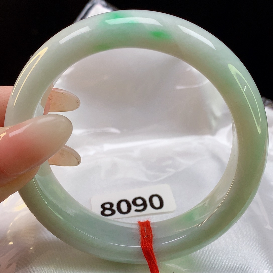 翡翠手镯未镶嵌天然翡翠8090