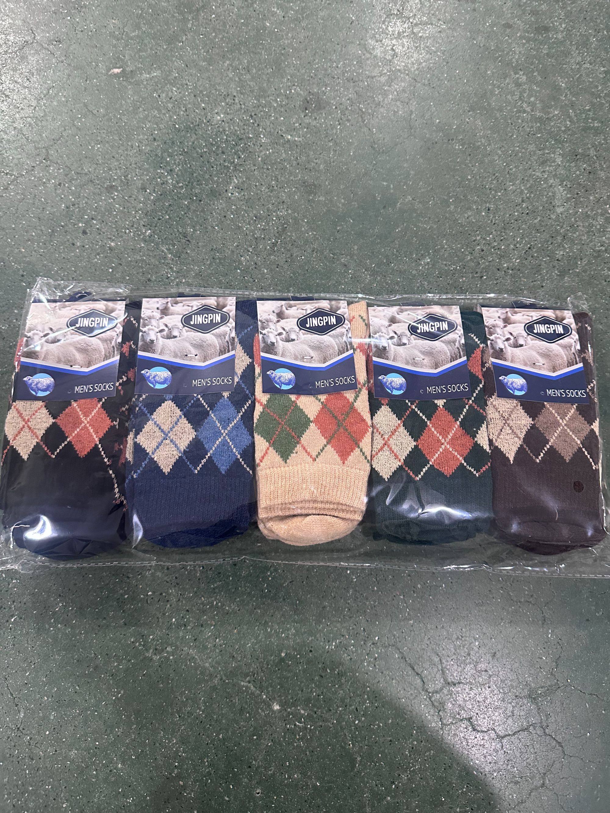 C4多色多款羊毛袜发10双
