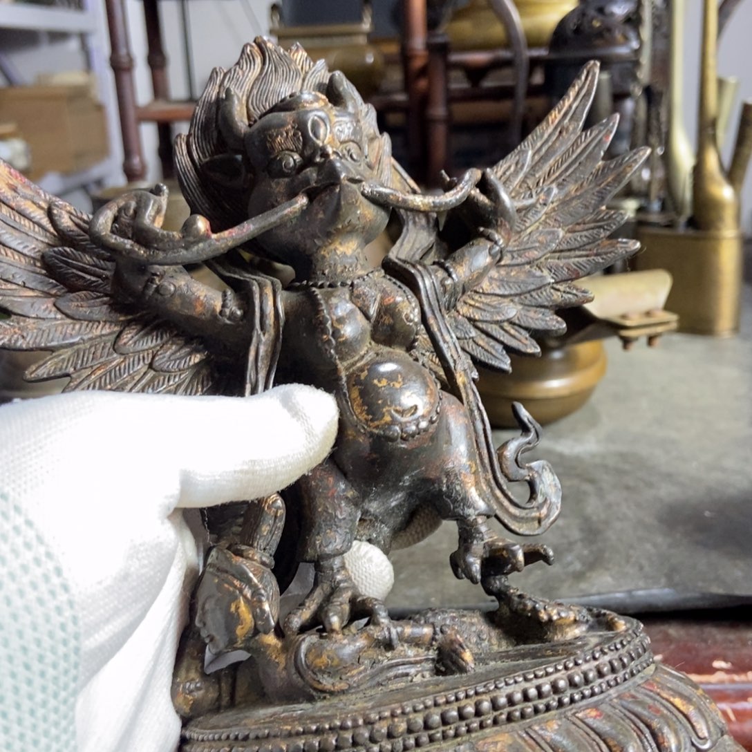 知***人铜器工艺品摆件香炉摆件