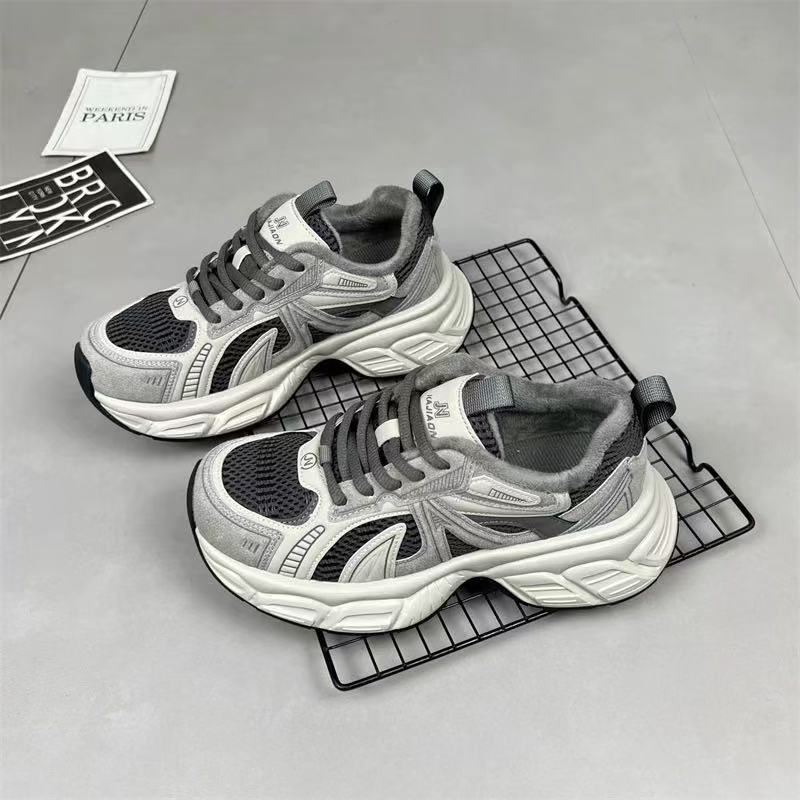 澳伦2024年新款加绒老爹鞋