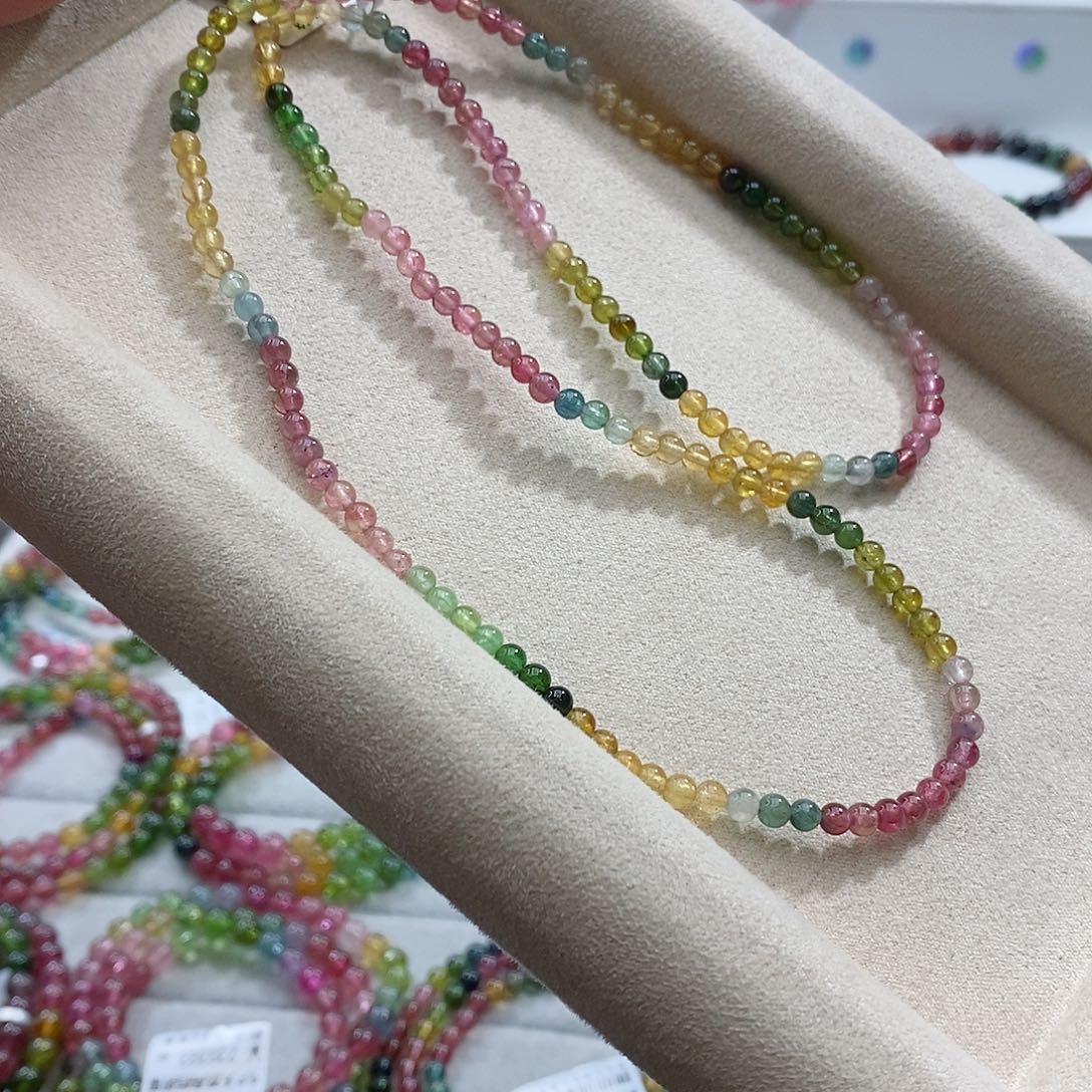 碧玺手链未镶嵌多样性发一条