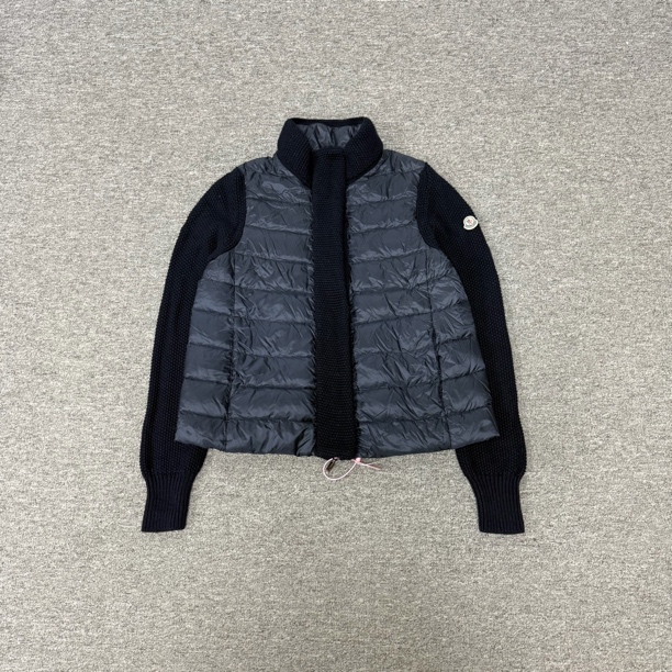 99新 AMIPARIS Moncler 蒙口 高领针织拼接羽绒服