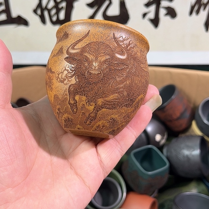 茶杯紫砂全手工紫砂主人杯