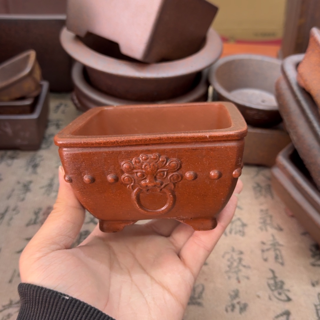 紫砂花盆85号宜兴紫砂正品10x5.5