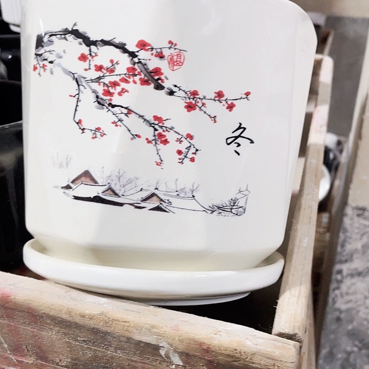 陶瓷花盆全场12包邮