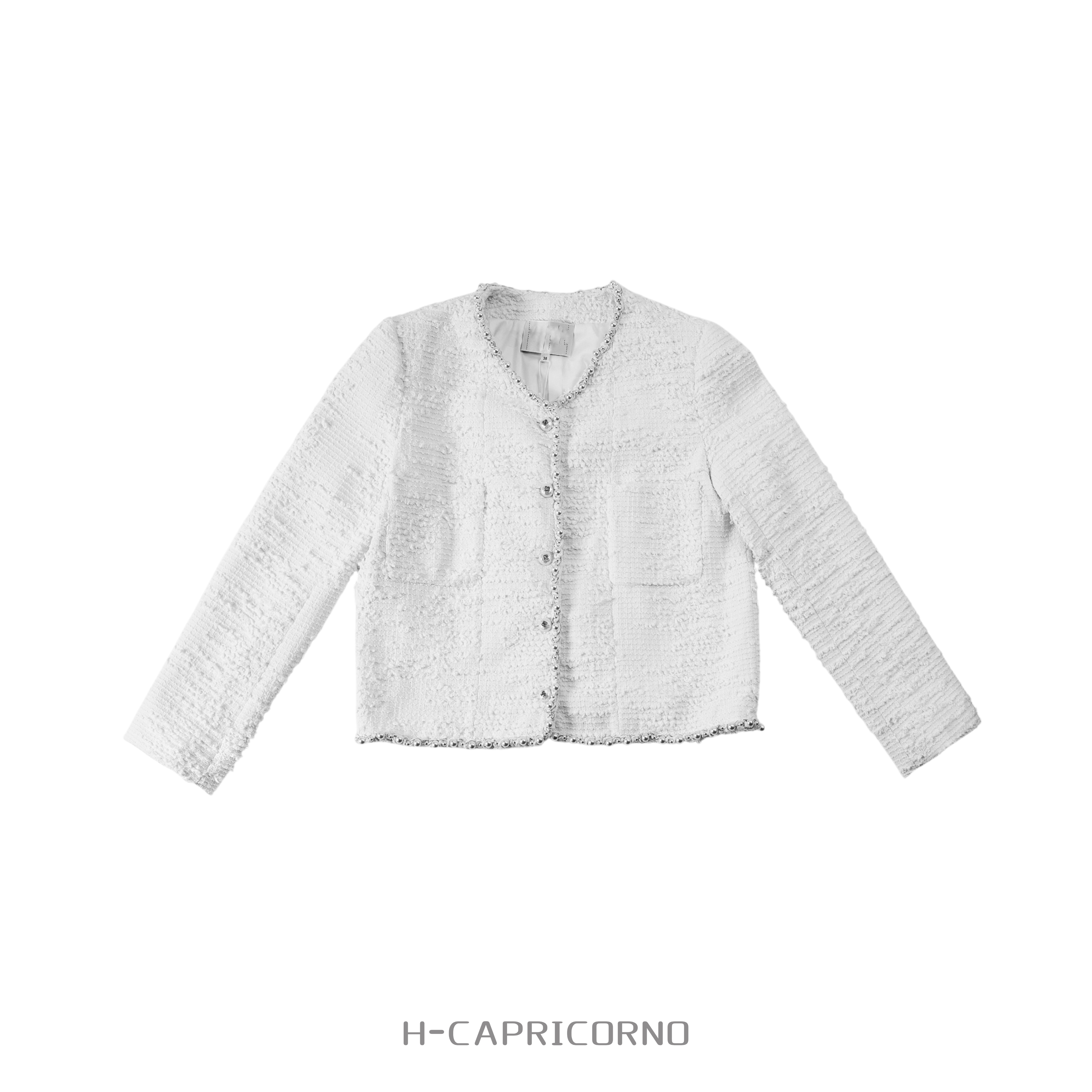 H-CAPRICORNO致敬经典系列小香风珍珠之城外套
