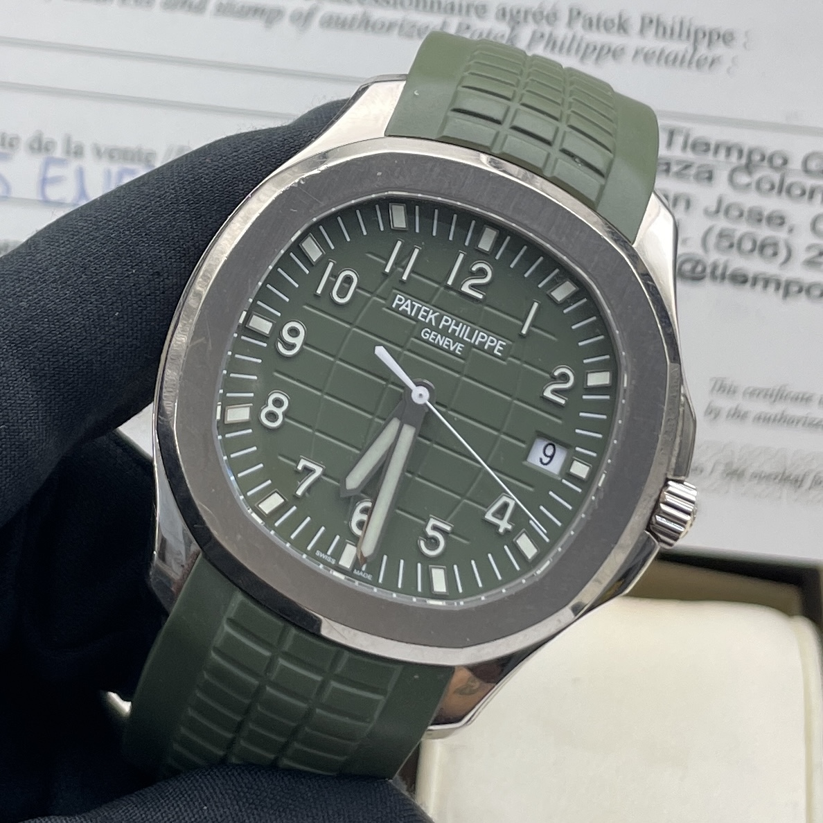 99新 Patek Philippe/百达翡丽 5168G-010手雷/牛油果/23年全套