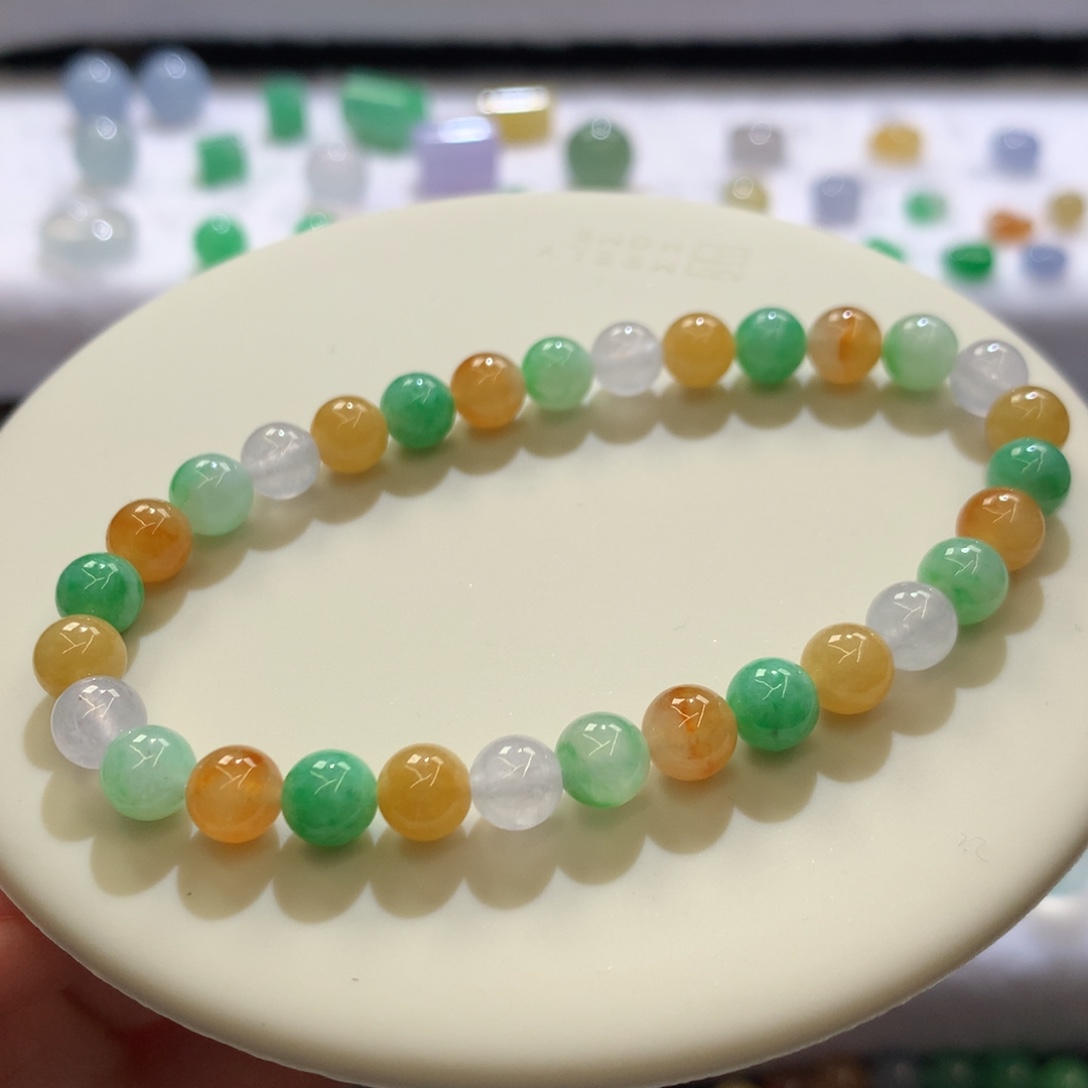 定制翡翠未镶嵌 毛货抛光定制 卡6