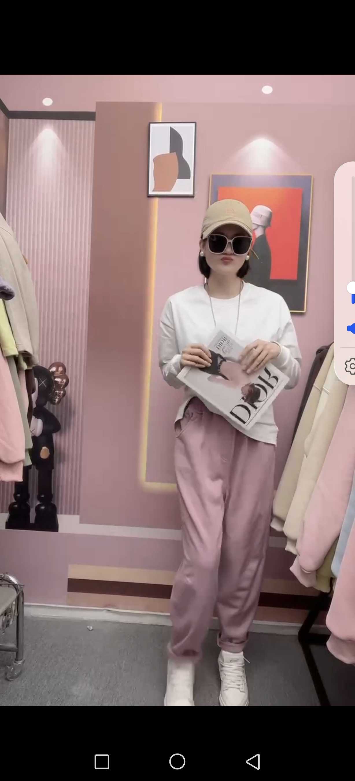 开心家松紧腰直筒萝卜裤休闲卫裤