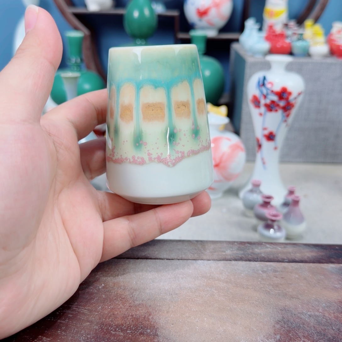 陶瓷手工小花器摆件