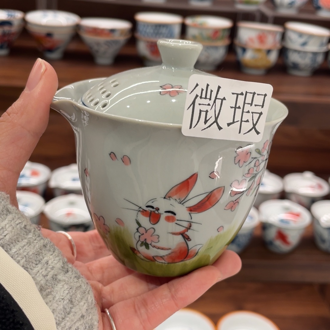 有瑕釉下彩纯手绘