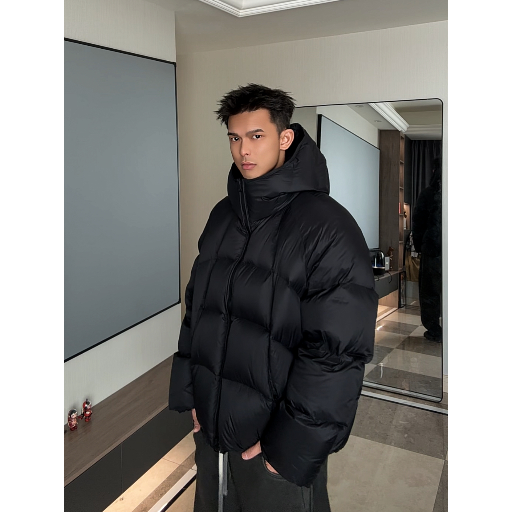 【Mark马克】冬季保暖290克充绒连帽面包泡芙云朵羽绒男女同款抗寒