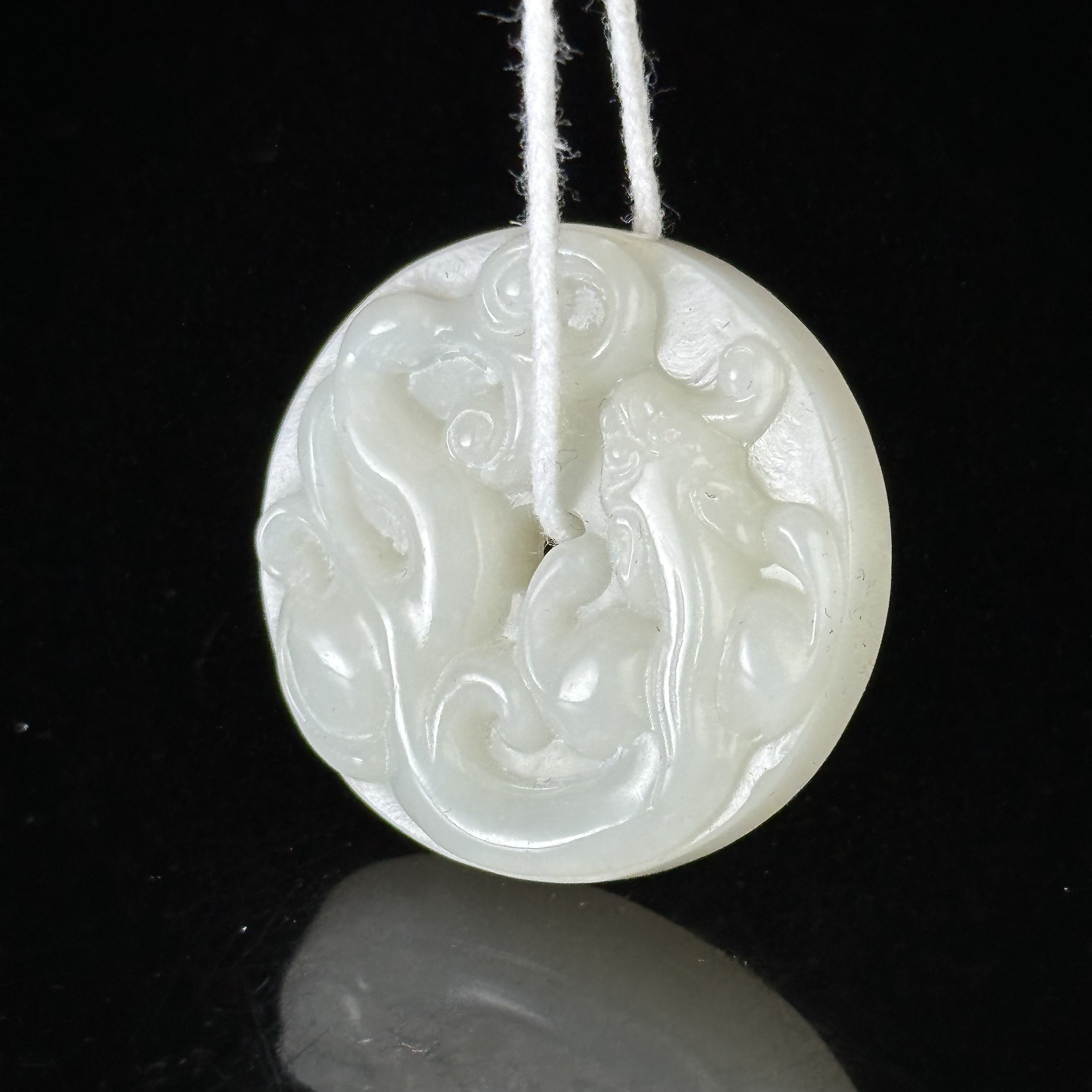 清和田玉盘螭龙纹璧 福利品 ZR401203043*【上海兰馨】