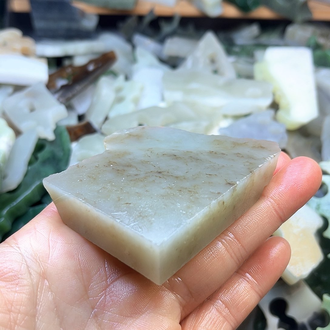 未镶嵌和田玉笔搁