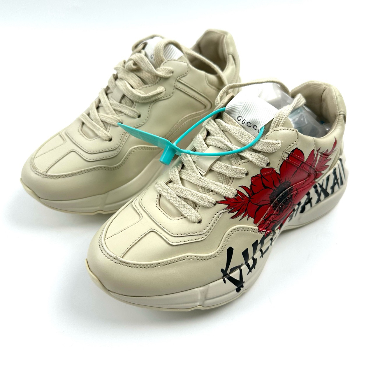 95新 GUCCI/古驰 GUCCI/古驰 35.5码 玫瑰图案老爹鞋