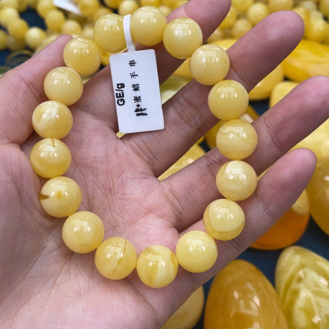 琥珀裸石未镶嵌琥珀蜜蜡w 19