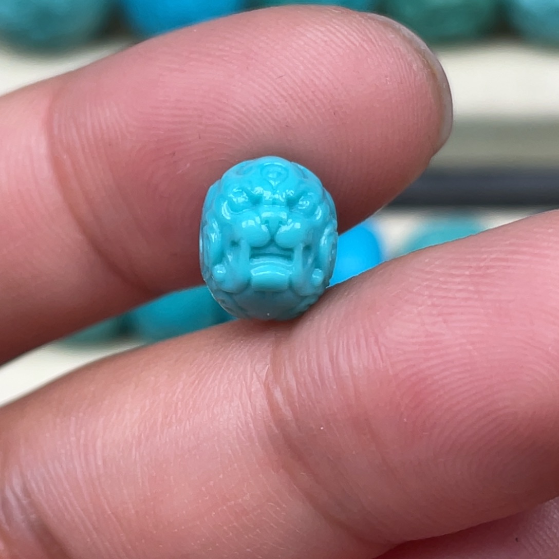 绿松石挂件未镶嵌9*7.3mm