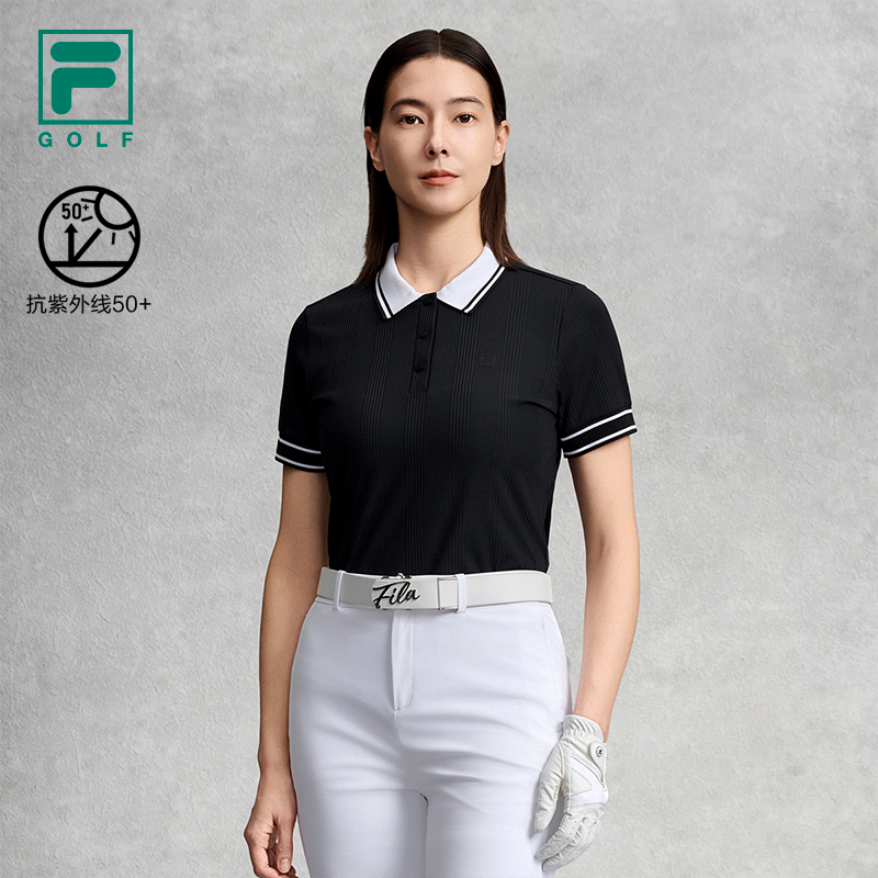 Fila/斐乐【斐乐高尔夫】女夏季运动翻领短袖POLO衫A11W625109F