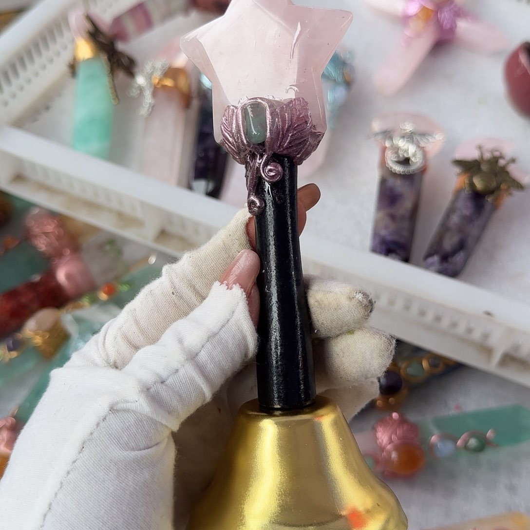 水晶手链22K金镶嵌薇****粉水